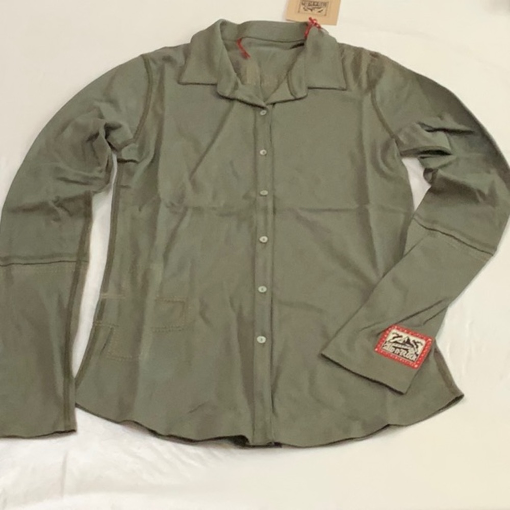 Alp-n-Rock ALP-N-ROCK button down - Lichen (olive)